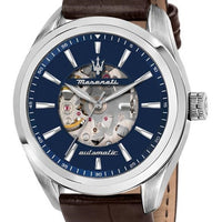 Maserati Traguardo Blue Skeleton Dial Automatic R8821112005 100m Men's Watch