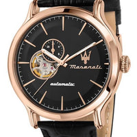 Maserati Epoca Black Open Heart Dial Automatic R8821118009 100m Men's Watch