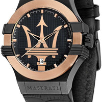 Maserati Potenza Black Dial Quartz R8851108032 100m Men's Watch
