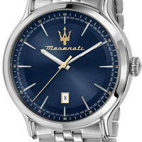 Maserati Epoca Stainless Steel Blue Dial Quartz R8853118021 100m Men's Watch