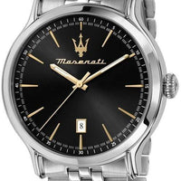 Maserati Epoca Stainless Steel Black Dial Quartz R8853118024 100m Men's Watch
