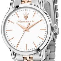 Maserati Epoca Two Tone Stainless Steel White Dial Quartz R8853118520 100m Women's Watch