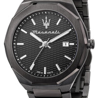 Maserati Stile Black Dial Stainless Steel Quartz R8853142001 100m Men's Watch