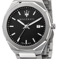 Maserati Stile Black Dial Stainless Steel Quartz R8853142003 100m Men's Watch
