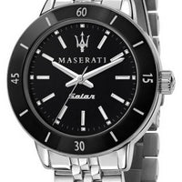 Maserati Successo Black Dial Stainless Steel Solar R8853145506 Women's Watch