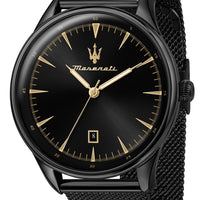 Maserati Tradizione Black Sunray Dial Quartz R8853146001 100m Men's Watch