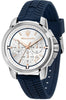 Maserati Successo Chronograph Silicone Strap Silver Dial Quartz R8871621013 Men's Watch
