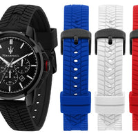 Maserati Successo chronograph Silicon Quartz R8871648006 Men's Watch With Gift Set
