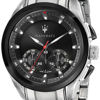 Maserati Traguardo Chronograph Stainless Steel Black Dial Quartz R8873612015 100m Men's Watch