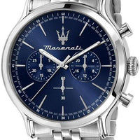 Maserati Epoca Chronograph Stainless Steel Blue Dial Quartz R8873618024 100m Men's Watch