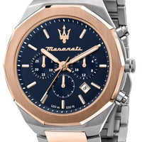 Maserati Stile Chronograph Blue Dial Quartz R8873642002 100m Men's Watch