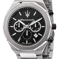 Maserati Stile Chronograph Black Dial Quartz R8873642004 100m Men's Watch