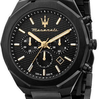 Maserati Stile Chronograph Stainless Steel Black Dial Quartz R8873642005 100m Men's Watch