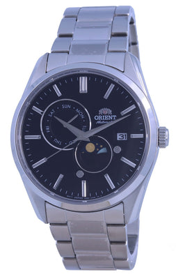 Orient Contemporary Sun  Moon Black Dial Automatic Ra-ak0307b10b Men's Watch
