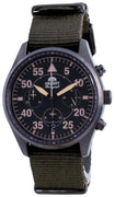 Orient Sports Flight Style Chronograph Green Dial Quartz Ra-kv0501e10b Men's Watch