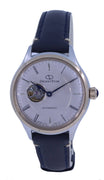 Orient Star Open Heart Grey Dial Leather Automatic Re-nd0011n00b Women's Watch
