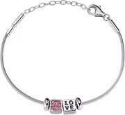 Morellato Solomia Sterling Silver Love Safz177 Women's Bracelet