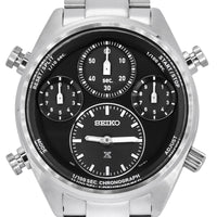 Seiko Prospex Speedtimer Chronograph Stainless Steel Black Dial Solar Sfj003p1 100m Men's Watch