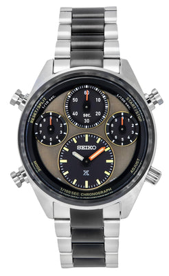 Seiko Prospex Speedtimer Limited Edition Chronograph Stainless Steel Brown Dial Solar Sfj005p1 100m Men's Watch