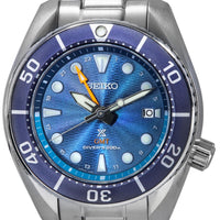 Seiko Prospex Sea Aqua Sumo Gmt Blue Dial Solar Diver's Sfk001j1 200m Men's Watch