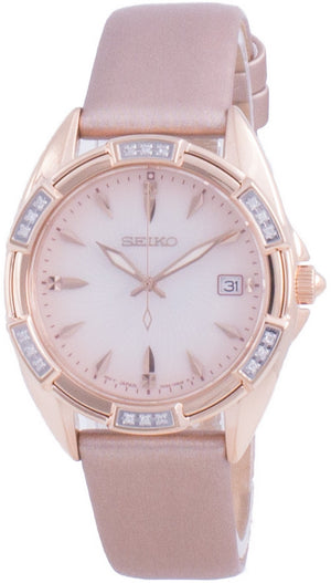 Seiko Diamond Accents Quartz Skk726 Skk726p1 Skk726p 100m Women's Watch