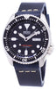 Seiko Automatic Skx007j1-ls15 Diver's 200m Japan Made Dark Blue Leather Strap Men's Watch
