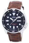 Seiko Automatic Diver's Ratio Brown Leather Skx007j1-ls7 200m Men's Watch