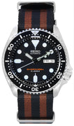 Seiko Black Dial Automatic Diver's Skx007j1-var-nato22 200m Men's Watch