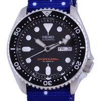 Seiko Automatic Diver's Japan Made Polyester Skx007j1-var-nato30 200m Men's Watch