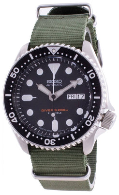 Seiko Automatic Diver's Skx007j1-var-nato9 200m Japan Made Men's Watch