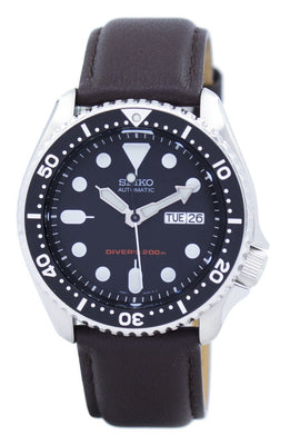 Seiko Automatic Diver's 200m Ratio Dark Brown Leather Skx007k1-ls11 Men's Watch