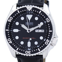 Seiko Automatic Diver's 200m Ratio Black Leather Skx007k1-ls6 Men's Watch