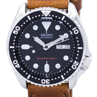 Seiko Automatic Diver's 200m Ratio Brown Leather Skx007k1-ls9 Men's Watch