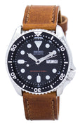 Seiko Automatic Diver's 200m Ratio Brown Leather Skx007k1-ls9 Men's Watch