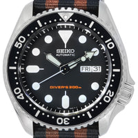 Seiko Black Dial Automatic Diver's Skx007k1-var-nato22 200m Men's Watch