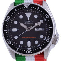 Seiko Automatic Diver's Polyester Skx007k1-var-nato23 200m Men's Watch