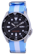 Seiko Automatic Diver's Polyester Skx007k1-var-nato24 200m Men's Watch