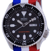 Seiko Automatic Diver's Polyester Skx007k1-var-nato25 200m Men's Watch