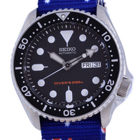 Seiko Automatic Diver's Polyester Skx007k1-var-nato30 200m Men's Watch