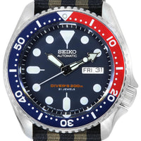 Seiko Blue Dial Automatic Diver's Skx009j1-var-nato21 200m Men's Watch