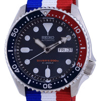 Seiko Automatic Diver's Polyester Japan Made Skx009j1-var-nato25 200m Men's Watch