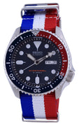 Seiko Automatic Diver's Polyester Japan Made Skx009j1-var-nato25 200m Men's Watch