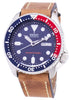 Seiko Automatic Skx009k1-ls17 Diver's 200m Brown Leather Strap Men's Watch
