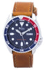 Seiko Automatic Diver's 200m Ratio Brown Leather Skx009k1-ls9 Men's Watch