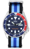Seiko Blue Dial Automatic Diver's Skx009k1-var-nato20 200m Men's Watch