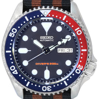 Seiko Blue Dial Automatic Diver's Skx009k1-var-nato22 200m Men's Watch