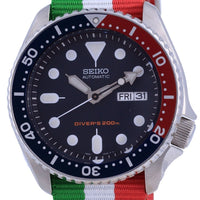 Seiko Automatic Diver's Polyester Skx009k1-var-nato23 200m Men's Watch