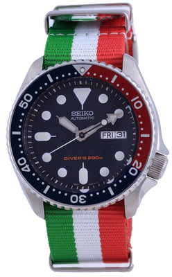 Seiko Automatic Diver's Polyester Skx009k1-var-nato23 200m Men's Watch