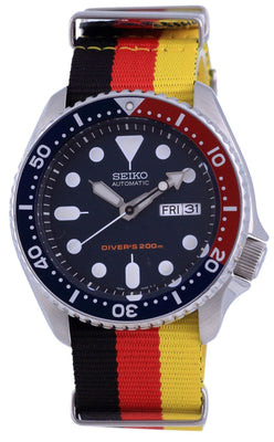 Seiko Automatic Diver's Polyester Skx009k1-var-nato26 200m Men's Watch