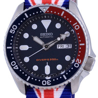 Seiko Automatic Diver's Polyester Skx009k1-var-nato28 200m Men's Watch